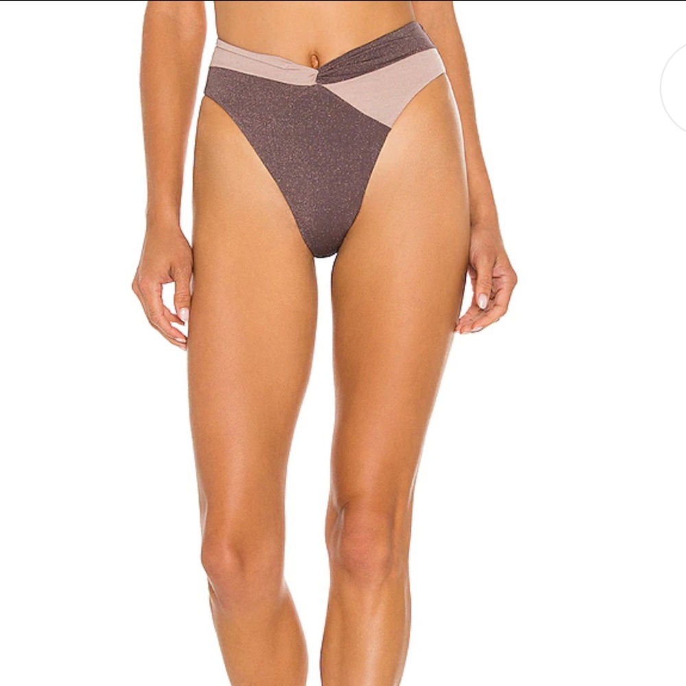 L*Space Shimmer Nancy Lee Bikini Bottom - Picture 2 of 9